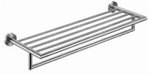 650 MM SATIN FINISHED STAINLESS STEEL DOUBLE TOWEL RAIL