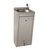 PEDAL-OPERATED HOT AND COLD WATER WASHBASINS
