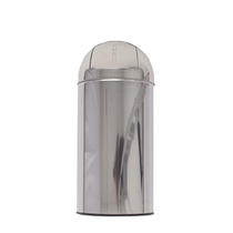 BUCKET 35 LITRE STAINLESS STEEL COVER PUSH