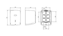 CENTREFEED TOWEL DISPENSER (BOX) WHITE ABS
