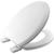 WHITE COLOR PRESSED WOOD TOILET PAN SEAT WITH COVER