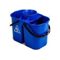 FOX- 8+6LT DOUBLE BUCKET WITH SQUEEZER-BLUE COLOUR