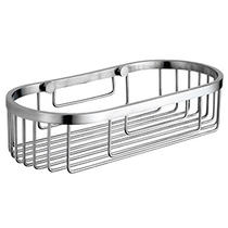 SATIN FINISHED STAINLESS STEEL SOAP BASKET