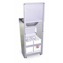 MOBILE HAND WASHBASIN WITH SELF-CONTAINED FREE STANDING